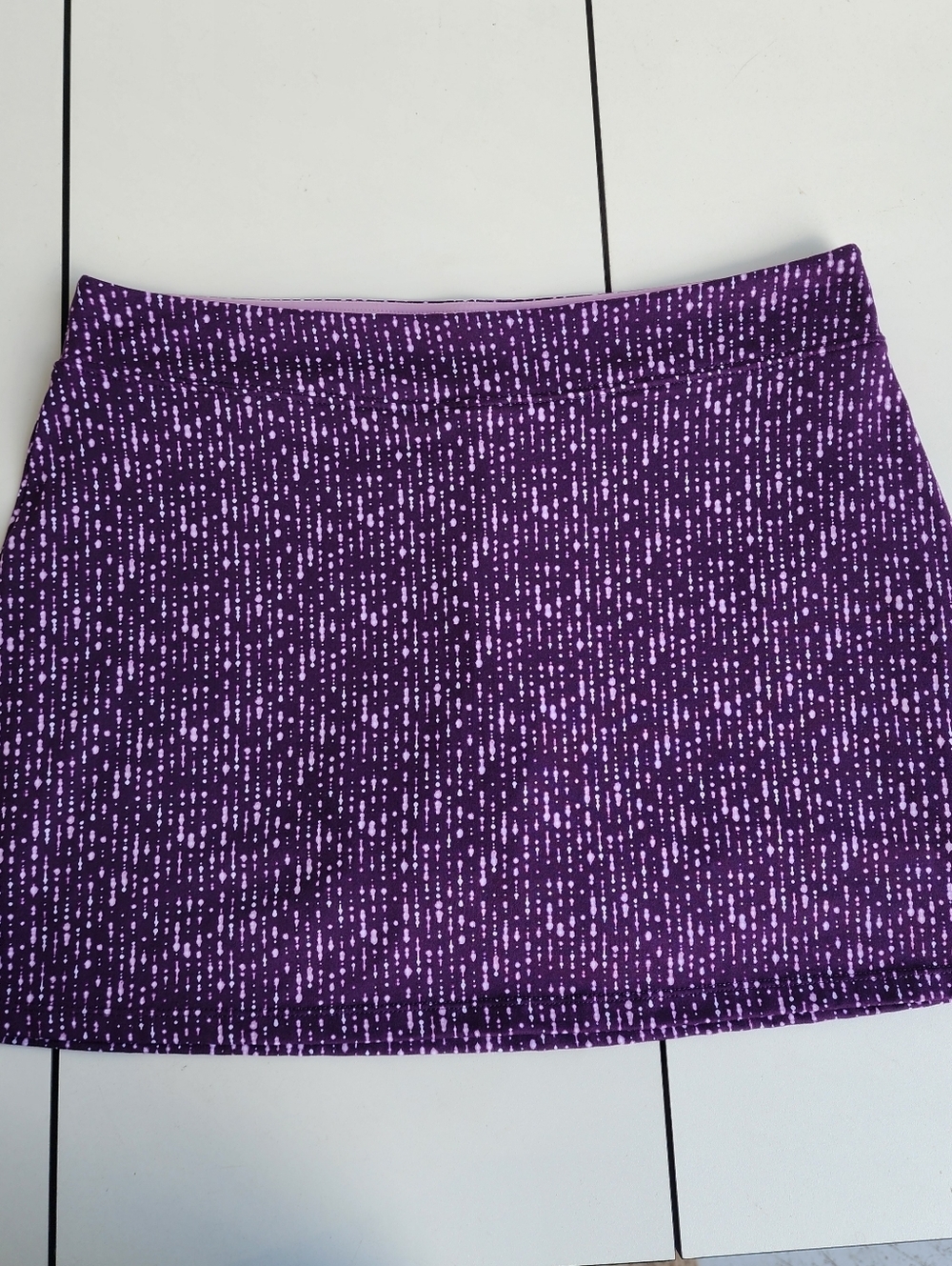 Tranquility Women's Purple Lilac Skort Pickleball Tennis Golf Stretch Dye Sz L